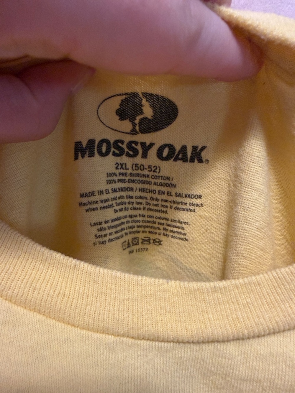 Mossy Oak Yellow Short-Sleeve Fishing Tee - Picture 3 of 5